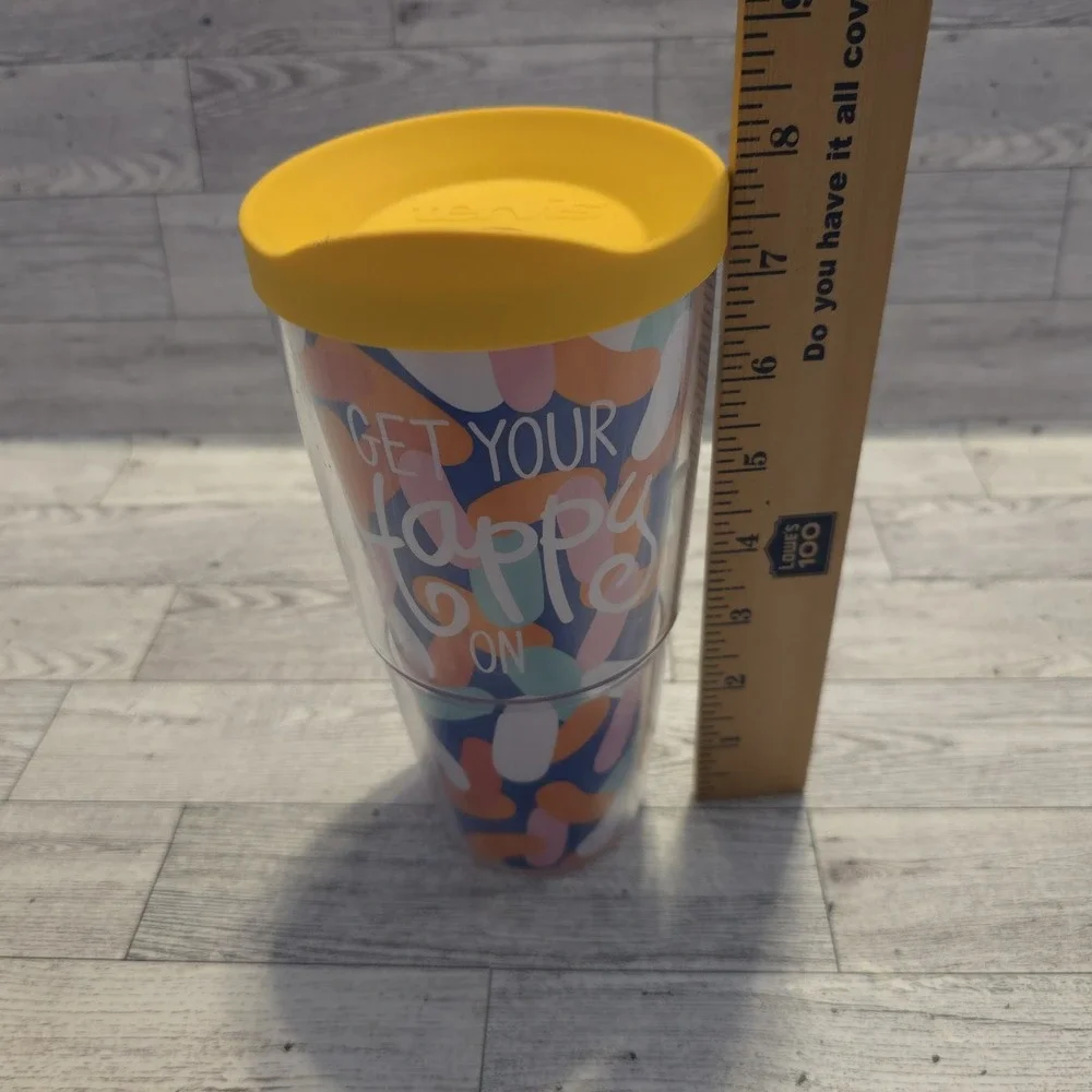 Tervis Get Your Happy On Tumbler‎ Cup 24 Ounce Multicolor